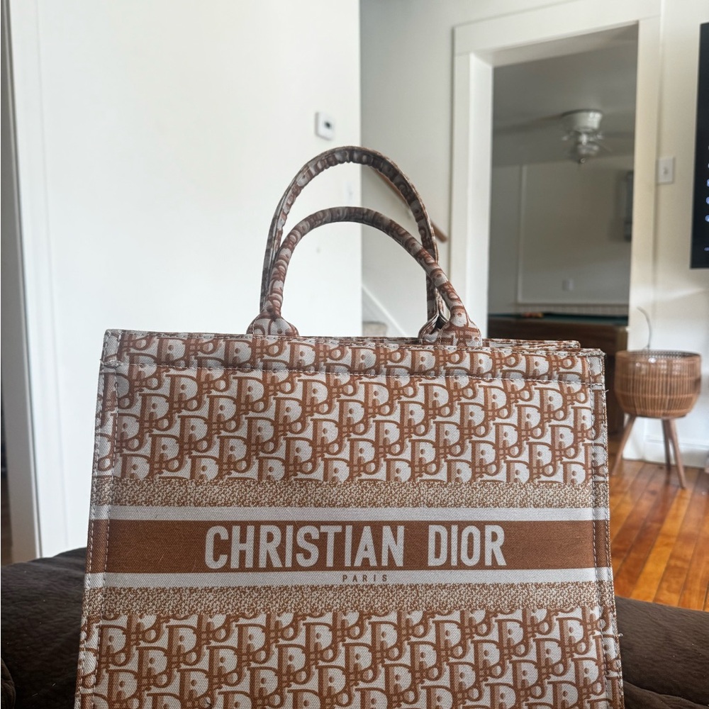 Dior Brown Tote Bag